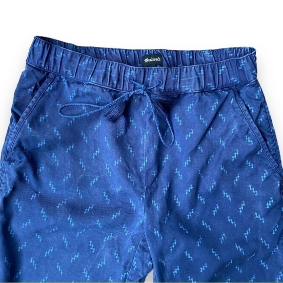 Madewell Navy Blue Ikat Print Track Trousers Size Extra Small - Picture 4 of 16